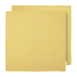 Tea Towel Pip Studio Stripes Yellow 65 x 65 cm (Set of 2)