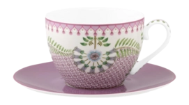 Cup & Saucer Pip Studio Lily & Lotus Tiles Lilac 280 ml