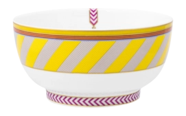 Kom Pip Studio Chique Stripes Yellow 15,5 cm (Set van 4)