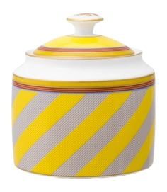 Zuckerdose Pip Studio Chique Stripes Yellow 550 ml (2er-Set)