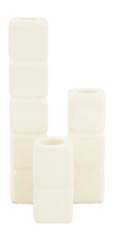Candle Holder By-Boo Cube - Beige