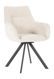 Stoel By-Boo Bliss with armrest - Beige