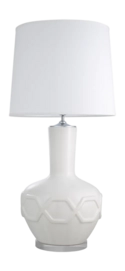 Tafellamp Eichholtz Lambert Crackled White Incl Shade