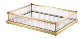 Tray Eichholtz Cora Rectangular Antique Brass Finish