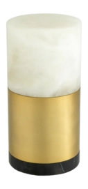 Tafellamp Eichholtz Mclean 15 cm Alabaster Antique Brass Finish
