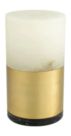 Tafellamp Eichholtz Mclean 20 cm Alabaster Antique Brass Finish