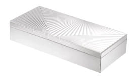 Opbergbox Eichholtz Box Camilo Silver Finish