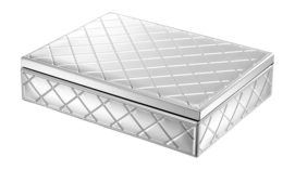 Opbergbox Eichholtz Box Cordo Silver Finish