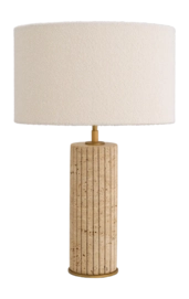 Tafellamp Eichholtz Giova Round Travertine Incl Shade