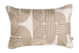 Sierkussen Eichholtz Abaças Beige White (40 x 60 cm)