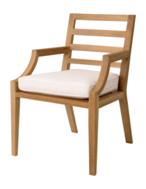 Tuinstoel Eichholtz Outdoor Hera Natural Teak Flores Off-White 25