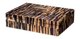 Opbergbox Eichholtz Box Capitola L Black Brown