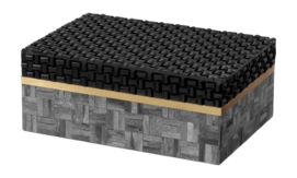 Opbergbox Eichholtz Box Seaside S Black Grey