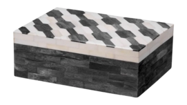Opbergbox Eichholtz Box Rodeo S Grey Cream