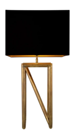 Tafellamp Eichholtz Michelino Vintage Brass Finish Incl Shade