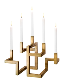 Kaarshouder Eichholtz Skyline Vintage Brass Finish