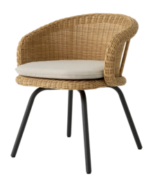 Tuinstoel Eichholtz Outdoor Nolan Viola Sand Faux Rattan