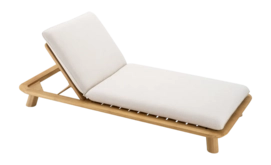Ligbed Eichholtz Outdoor Daybed Weston Single Natural Teak Viola Sand