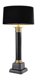 Tafellamp Eichholtz Monaco Black/Ant Brass Finish Incl Shade