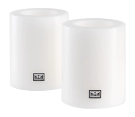 Kunstkaars Eichholtz Ø 10 x H. 12 cm White (Set van 2)