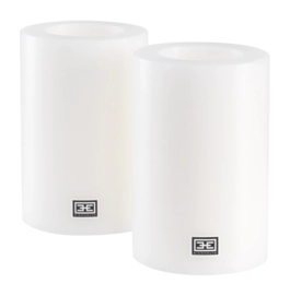 Kunstkaars Eichholtz Ø 10 x H. 15 cm White (Set van 2)