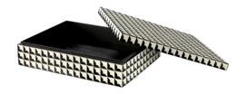 Opbergbox Eichholtz Box Cabas L Black & White
