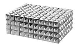 Opbergbox Eichholtz Box Viviënne S Nickel Finish