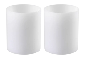 Kunstkaars Eichholtz Deep Ø 10 x H. 12 cm White (Set van 2)