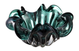 Schaal Eichholtz Bowl Triada Green Glass