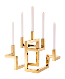 Kaarshouder Eichholtz Skyline Brass Plated