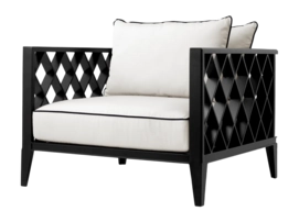 Tuinstoel Eichholtz Outdoor Ocean Club Black Sunbrella Canvas