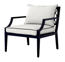 Tuinstoel Eichholtz Outdoor Bella Vista Black Sunbrella Canvas