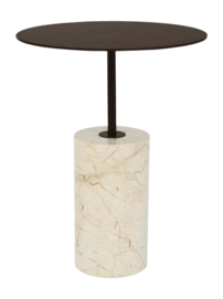 Bijzettafel Urban Nature Culture Macy B Beige Brown Ø36
