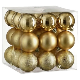 Kerstballen House of Seasons Unbreakable Koper 6 cm (27 Stuks)