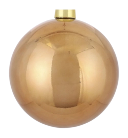 Kerstbal House of Seasons Unbreakable Koper Glanzend 20 cm