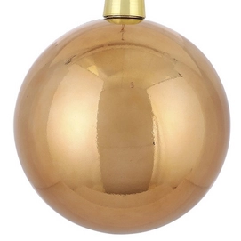Kerstbal House of Seasons Unbreakable Koper Glanzend 25 cm