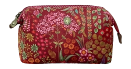 Toilettas Pip Studio Cooper Cosmetic Purse Medium Querida Velvet Red