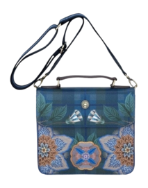 Schoudertas Pip Studio Frances Cross Body Bag Flores Felices Dark Blue