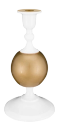 Kandelaar Pip Studio Metal Sphere Small White-Gold 24 cm