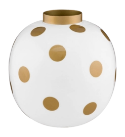 Vaas Pip Studio Metal Dots White-Gold 23 cm