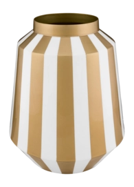 Vaas Pip Studio Metal Stripes White-Gold 24 x 29 cm
