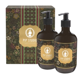 Handzeep en Handlotion Giftset Pip Studio Tutti i Fiori Black Tea 2 x 475 ml (2-delig)
