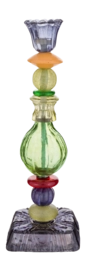 Kandelaar Pip Studio Glass Bead Green-Blue 29 cm