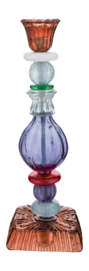 Kandelaar Pip Studio Glass Bead Blue 28 cm