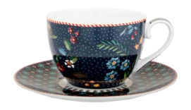 Cup & Saucer Pip Studio Berry Blues Blue 280 ml