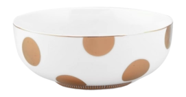 Bowl Pip Studio Dot Delight White-Gold 15 cm (Set of 6)
