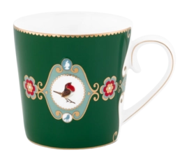 Mug Pip Studio Love Birds Dark Green 250 ml (Set of 6)