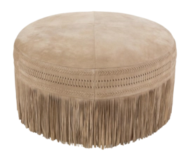 Poef vtwonen Suede Dark Beige Large 73x40cm