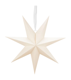 Kerstdecoratie vtwonen Christmas Star Paper Pearl 60cm