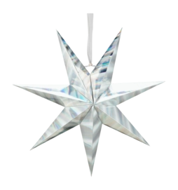 Kerstdecoratie vtwonen Christmas Star Paper Iridescence 48cm